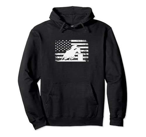 American Barrel Racing Crazy Horse Sudadera con Capucha