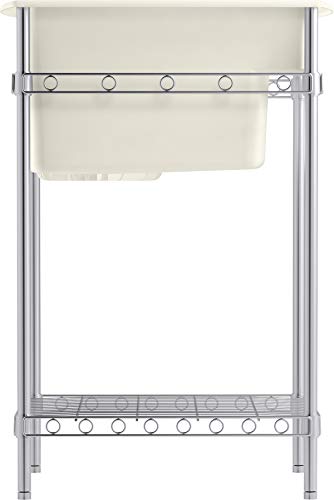 STERLING, a KOHLER Company K-996-96 Latitude Utility Sink With Stand, 25-11/16" x 22" x 13"/36", Biscuit - Thumbnail 3