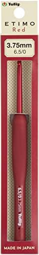 Tulip Etimo Red Crochet Hook W/Cushion Grip-3.75mm