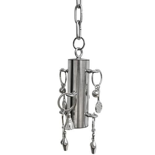 Jouet de cage à oiseaux robuste en acier inoxydable avec cloche interactive - 6