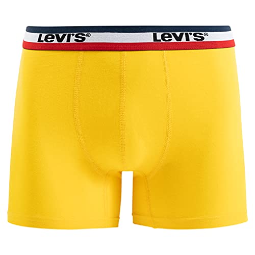 Levi's Cueca boxer masculina de algod o com el stico, pacote com 4, Pacote com 4 com cinza mesclado