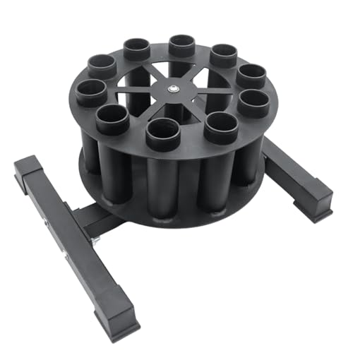 Support d'haltères vertical rotatif pour 10 barres olympiques de 5,1 cm