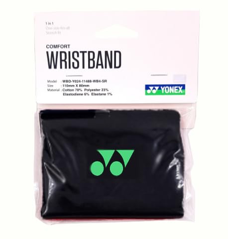 YONEX Comfort Badminton Wristband (Black) Pack of 1 (B0C58LLL2F) Amazon Price History, Amazon Price Tracker