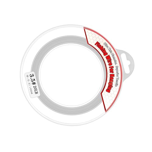 Vdaxvme 100Meters Fishing Line Fishing Wire Monofilament Clear Nylon Fishing Line Invisible Beading Thread for Hanging Ornament