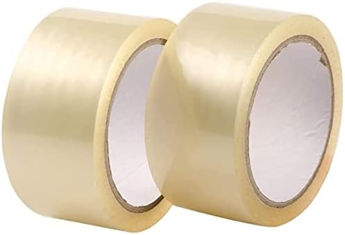 2 Rolls Packaging Tape For Parcels and Boxes_ CLEAR TAPE 48mm x 66m_ Very Strong Heavy Duty Tape