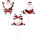 DecoPac Tumbling Santa Cake Toppers, 24 Christmas Cake Decorations For Festive Parties & Celebrations, Father Christmas, Food Safe – 24 Pack