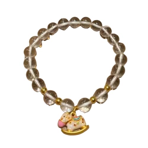 Bracelet jade ajustable anti-irritation unisexe à texture transparente