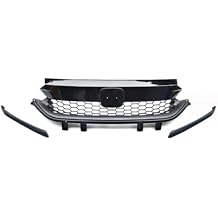 ABS Plastic Car Front Grille Racing Grills Upper Bumper Hood Mesh Compatible with Honda City RS 2020-2023 Car StylingModel A