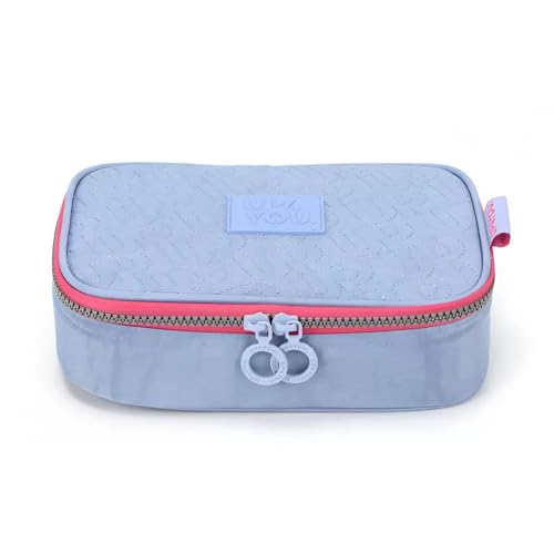 Estojo Escolar Box UP4YOU Matelasse Azul Claro Luxcel