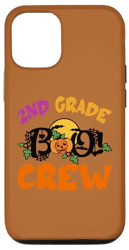 Carcasa para iPhone 14 Maestro estudiante de segundo grado Boo Crew Halloween segundo grado
