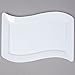 Produktbild Wavettrends 10er Pack - Elegante Hartplastik Große Teller / Weiße Teller / Tabletts - 25,4 x 34,3 cm (25 x 35 cm), Weiß