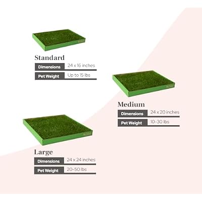 DoggieLawn Real Grass Puppy Pee Pads- 24 x 9 Inches - Perfect Indoor Litter Box for Dogs - No Mess, Easy-to-Use - Potty Training for Pets - Eco-Friendly Disposable Bathroom with Real Living Grass
