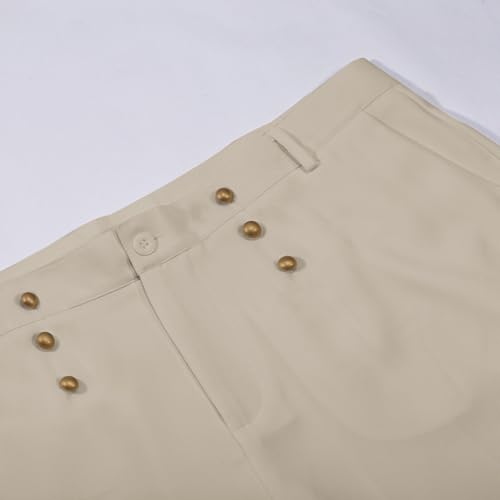 Mens Solid Color Business Casual Straight Suit Pants Pants Sock2