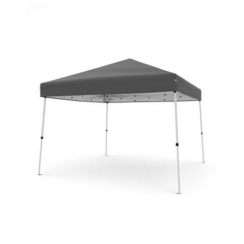 Canopy Tent, GarveeLife 10X10 FT Pop Up Canopy Outdoor Instant Tent Slant Legs with Carrying Bag, Portable Gazebo Shelter for Patio Deck Garden Beach - 8X8 FT Canopy Cover (Gray)