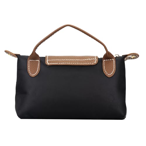 Bolso bandolera mini para mujer negro miniatura 5