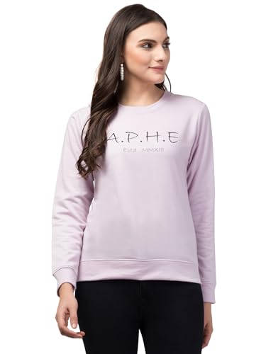 Image of Woman's Full Sleeve Round Neck Fleece Sweatshirt