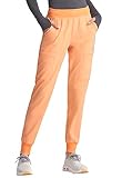 Cherokee Infinity Womens Mid Rise Jogger Scrub Pants Rib-Knit Waist, 6 Pockets, 360° Stretch Moisture-Wicking - CK080A, M, Pe