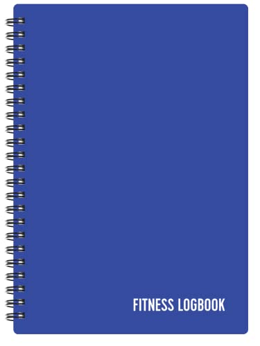 Fitness Logbook A5 Funda de plástico Azul Cover