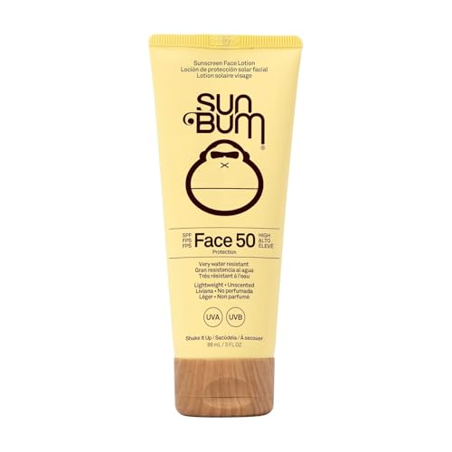Sun Bum Original SPF 50 Sonnenschutz-Gesichtslotion – Breitband-Sonnenschutz mit Vitamin E – Vegan – Hawaii Act 104 konform – Ohne Oxybenzon & Octinoxat – 88 ml