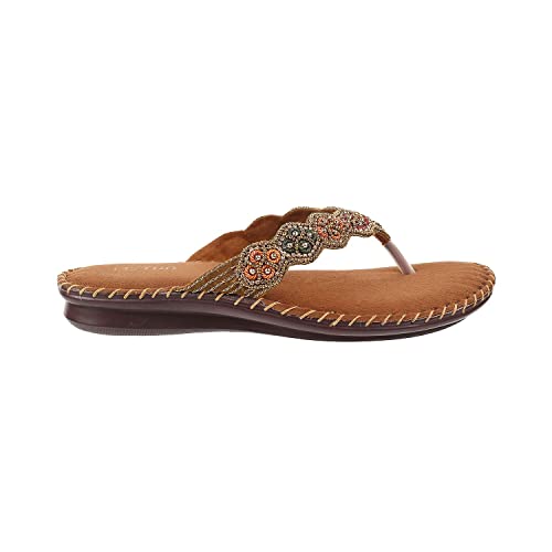 Image of Metro Women's Faux Leather Fashion Slip-on Sandal