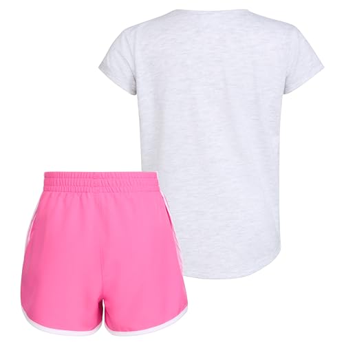 Image of adidas girls Graphic Tee & Gym Shorts T-shirt Set