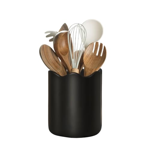 LYRIMEAI Ceramic Utensil Holder for Kitchen Counter, 6.2