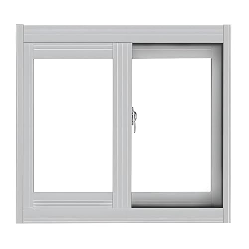 Shed Windows with Tempered Glass and Fiberglass Screen, Aluminum Basement Small Sliding Window...
