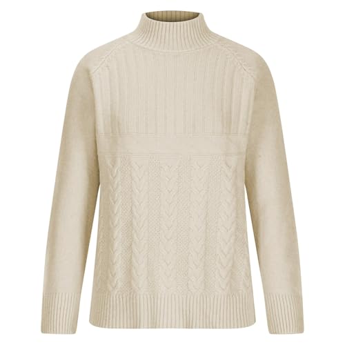 Womens Fall Sweaters Mock Neck Long Sleeve Pullover Dressy Causal Tops Winter Warm Jumper Blouses Fashion Clothes2