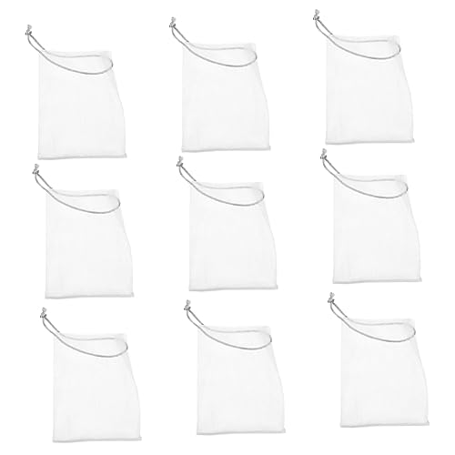 VINTORKY Reusable Drawstring Soap Bag 30pcs Set Household Mesh Soap Accessory Save Flakes Portable for Camping and Travel