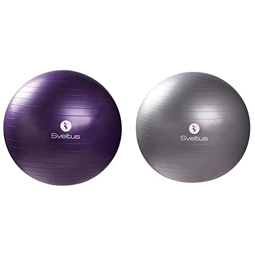 Gymball Sveltus 75 cm parme pour un bureau ergonomique