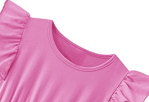 Girls Tutu Dress Toddler Ruffle Sleeve Princess Party Tulle Sundress2