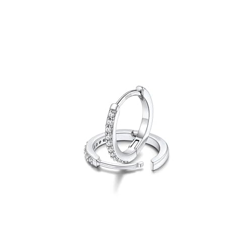 FaithHeart Sterling Silver Hoop Earrings for Women, Hypoallergenic Huggie Hoop Earrings Lightweight Small Cartilage Earrings Hoop Earring Dainty Everyday Earrings 6/8/10/12/14/15/16/18/20mm