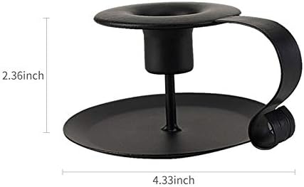 Cokritsm Candle Holder Black Candlestick Holders, 2Set of Matte Retro Iron CandleHolders for Dining Room Home Decoration Table Display, Candle Holders for Long Candles, Candle Sticks Pack