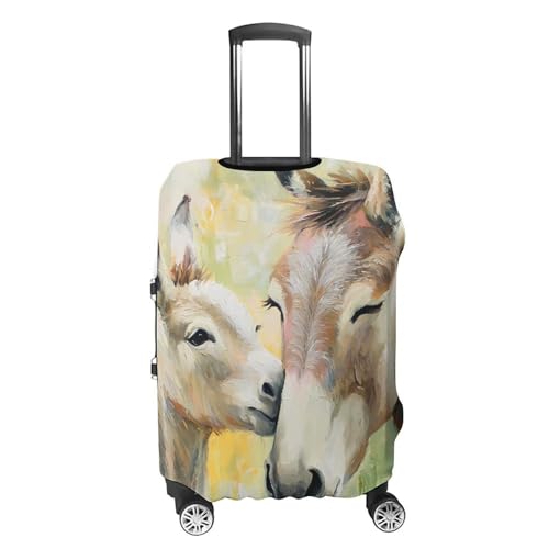 Donkeys Kiss Luggage Covers Washable Travel Suitcase Cover Elastic Baggage Protector4