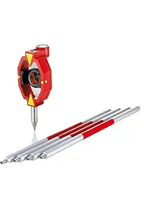 Mini Prism 25.4mm For Total Station With 4 Poles Survey Instrument
