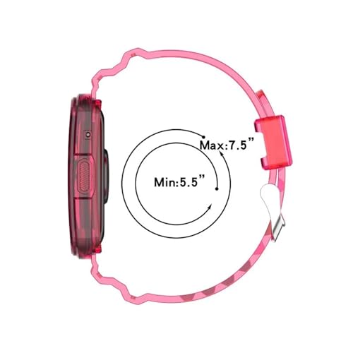 Correa verde transparente para Huawei Watch Fit 2 con funda protectora integrada 2