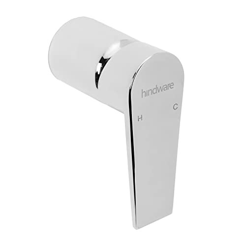 Image of Hindware Italian Collection F360053CP Element Single Lever Hot and Cold Mixer for Standalone Outlet, Brass with Chrome Finish