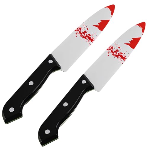 🗡️【Decorazione horror immersiva】 Usa questi coltello insanguinato halloween per decorare la tua casa infestata o la tua festa. Abbinati a sangue finto e ragnatele, creano istantaneamente un'atmosfera agghiacciante e regalano ai tuoi ospiti un'esperienza spaventosa indimenticabile.