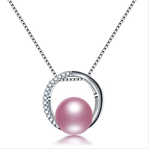 Collier perles d'eau douce véritables et zircon éclatant, l'élégance intemporelle pour femme
