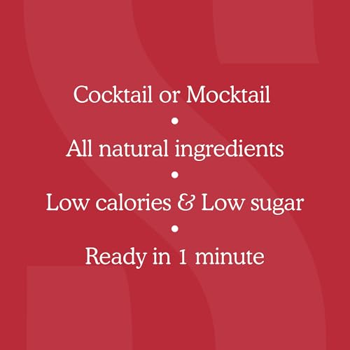 Image of SAYSO: Skinny Hibiscus Cosmo Craft Cocktail Tea Bag | Enjoy an Instant Cosmopolitan or Mocktail in Under 1 Min, <1G Sugar, 10 Calories, Vegan, Kosher, Non-GMO, 8 Count