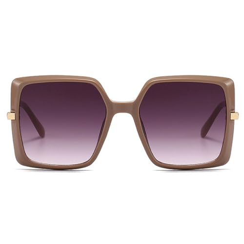 Fashion Oversized Square Women Sunglasses Big Frame Female Trend gradient sunglasses Shades V400 protection