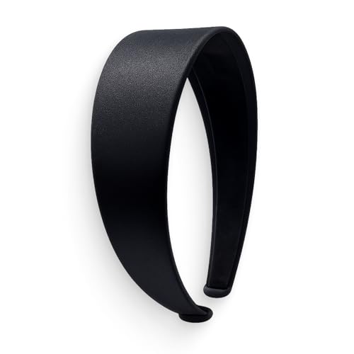 Diadema Ancha Mujer 4cm Negra, Diadema Ancha, Banda para el Pelo Anchas Clásica para Mujer, Accesorio de Cabello para Diario, Fiesta y Deportes, Elegante y Versátil