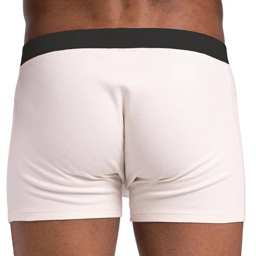 AYA | Men's Organic Pima Cotton Boxer Briefs | White XXL3