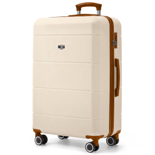 LUGG 28 Inch Jetset Suitcase Hard Shell Case 4 Wheel Travel bag Lightweight ABS Material with TSA Lock Approved for Travel with easyJet British Airways RyanAir Virgin Atlantic Emirates(75x49x29cm)