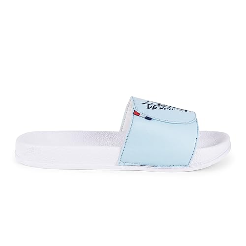 Image of PERY-PAO Mens Comfort Sliders Grey, Sky Blue, Black, White, peach, Neon Green, Olive Green Boys Flip-Flops