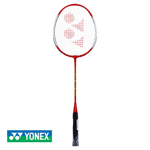 Image of Yonex GR 303 Aluminum Blend Badminton Racquet (Red) & ZR 100 Light Aluminium Badminton Racquet with Full Cover | Blue & ZR 100 Light Aluminium Badminton Racquet with Full Cover | (Orange,Set of 1)