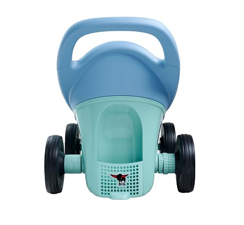 Big Buggy 3-in-1 Lauflernwagen mit Verstellbarer Bremsfunktion, Anhänger, inklusive 4 Flüsterräder, blau-türkiser Big Buggy, für Kinder ab 1 Jahr
