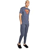 DC Comics Superman Vintage Juego de Pijama, Multicolor, XL para Hombre