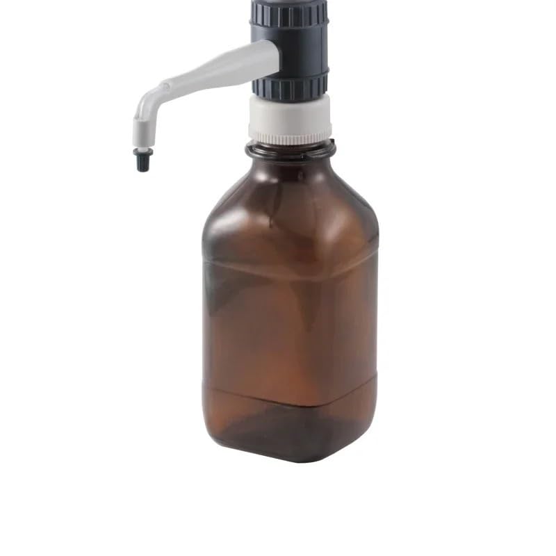 Brązowa butelka z odczynnikiem 1000 ml Brązowa kwadratowa butelka 1 l GL45 Ujście pasujące do dozownika na butelkę - DispensMate dTrite dFlow