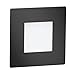 Produktbild ledscom.de LED Treppenlicht/Wandeinbauleuchte FEX für innen und außen, eckig, schwarz, 85 x 85mm, warmweiß